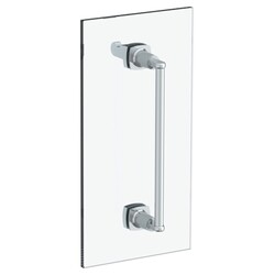 WATERMARK 115-0.1-12SDP H-LINE 12 INCH GLASS MOUNT SHOWER DOOR PULL WITH KNOB AND HOOK