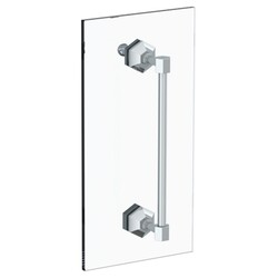 WATERMARK 314-0.1A-SDP BEVERLY 24 INCH GLASS MOUNT SHOWER DOOR PULL WITH KNOB AND HOOK