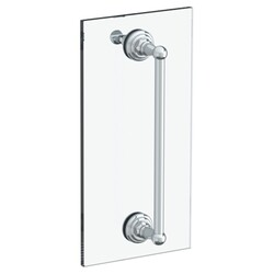 WATERMARK 322-0.1-18SDP ROCHESTER AND STRATFORD 18 INCH GLASS MOUNT SHOWER DOOR PULL WITH KNOB AND HOOK
