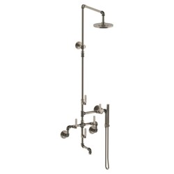 WATERMARK 38-3.91-EV4 ELAN VITAL WALL MOUNT EXPOSED TUB AND SHOWER SET WITH HAND SHOWER