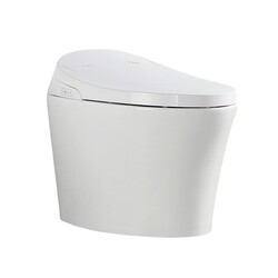 OVE DECORS 15WST-LENA00-000OU LENA TANK-LESS SMART ELONGATED CHAIR HEIGHT TOILET IN WHITE