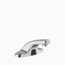 SLOAN 3315025BT OPTIMA EBF650-BAT-CP 0.5 GPM DECK MOUNT BATTERY LOW INTEGRATED BASE BODY FAUCET WITH MULTI-LAMINAR SPRAY - POLISHED CHROME