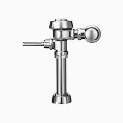 SLOAN 3010103 ROYAL 110 U YG 3.5 GPF TOP SPUD SINGLE FLUSH EXPOSED MANUAL WATER CLOSET FLUSHOMETER WITH ANGLE STOP EXTENDED BUMPER AND 1 1/4 INCH FLUSH CONNECTION - POLISHED CHROME