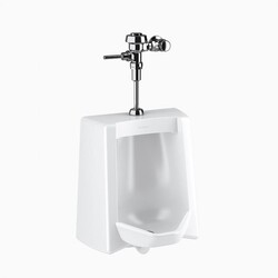 SLOAN 12021001 WEUS1202.1001 SU1209 WALL MOUNT URINAL AND ROYAL 186 FLUSHOMETER - WHITE