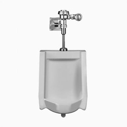 SLOAN 10001301 WEUS1000.1301 SU1009 WALL MOUNT URINAL AND ROYAL 186 ESS FLUSHOMETER - WHITE