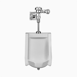 SLOAN 10001303 WEUS1000.1303 SU1009 WALL MOUNT URINAL AND ROYAL 186 ESS FLUSHOMETER - WHITE