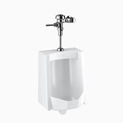 SLOAN 10021001 WEUS1002.1001 SU1009 WALL MOUNT URINAL AND ROYAL 186 FLUSHOMETER - WHITE