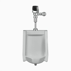 SLOAN 10021401 WEUS1002.1401 SU1009 WALL MOUNT STANDARD URINAL AND ECOS 8186 FLUSHOMETER - WHITE