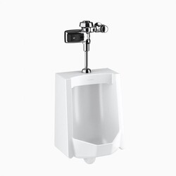 SLOAN 10021403 WEUS1002.1403 SU1009 WALL MOUNT URINAL AND ROYAL 186 SMOOTH FLUSHOMETER - WHITE