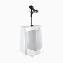 SLOAN 10051401 WEUS1005.1401 SU1009 WALL MOUNT STANDARD URINAL AND G2 8186 FLUSHOMETER - WHITE