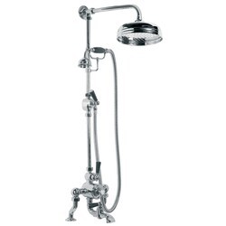 LEFROY BROOKS BL-8825 CLASSIC 70 1/8 INCH DECK MOUNT EXPOSED THERMOSTATIC TUB AND SHOWER SET