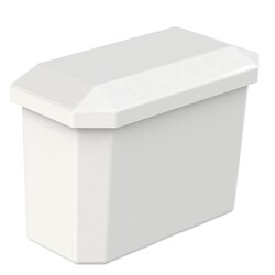 LEFROY BROOKS LW-6001 CLASSIC 18 1/2 INCH CLOSE COUPLED CISTERN - WHITE