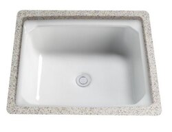 TOTO LT973G GUINEVERE 18-5/8 INCH UNDERMOUNT BATHROOM SINK WITH OVERFLOW AND SANAGLOSS CERAMIC GLAZE