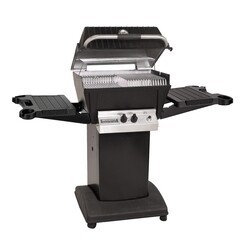 BROILMASTER P4X PREMIUM SERIES PROPANE GAS GRILL WITH CHARMASTER BRIQUETS - BLACK