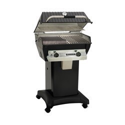 BROILMASTER R3B INFRARED SERIES PROPANE GAS GRILL WITH LEFT BLUE FLAME AND RIGHT IR BURNER - BLACK