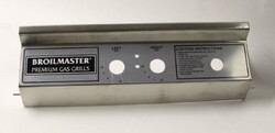BROILMASTER B100752 STAINLESS STEEL CONTROL PANEL AND LABEL ASSEMBLY FOR P4 GRILLS