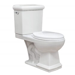 FINE FIXTURES ASBTBW JUNCTION FREE STANDING TWO-PIECE ELONGATED TOILET - WHITE