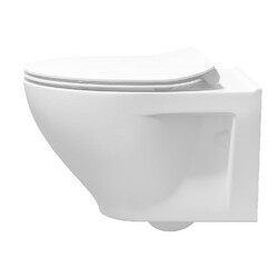 FINE FIXTURES WT11RM VOGUE WALL MOUNT ELONGATED TOILET BOWL ONLY - WHITE