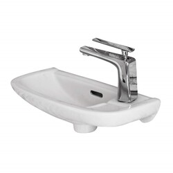 FINE FIXTURES WH2010 19 5/8 INCH SINGLE HOLE WALL MOUNT BATHROOM SINK