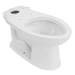 TOTO C744EF.10#01 COTTON DRAKE ELONGATED TOILET BOWL WITH UNIVERSAL HEIGHT AND 10 INCH ROUGH-IN