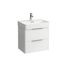 LAUFEN H4022521101 BASE 23 INCH WALL MOUNT SINGLE BASIN BATHROOM VANITY BASE WITH TWO DRAWER