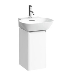LAUFEN H4030121101 BASE 10 7/8 INCH WALL MOUNT SINGLE BASIN BATHROOM VANITY BASE WITH ONE DOOR AND RIGHT HINGE