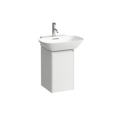 LAUFEN H4030221101 BASE 12 1/2 INCH WALL MOUNT SINGLE BASIN BATHROOM VANITY BASE WITH ONE DOOR AND RIGHT HINGE