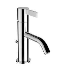LAUFEN H311331004101U KARTELL 7 3/4 INCH DECK MOUNT SINGLE HOLE BATHROOM SINK FAUCET WITH POP-UP WASTE - CHROME