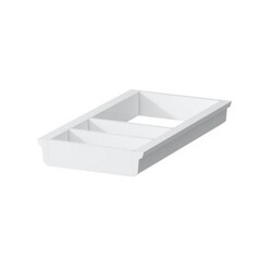 LAUFEN H4954031606311 SPACE 7 7/8 INCH DRAWER ORGANIZER SMALL FOR SHELF RACK AND TROLLEYS - WHITE