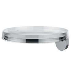 LAUFEN H3853330040001 KARTELL 7 1/4 INCH WALL MOUNT TRAY - TRANSPARENT CRYSTAL