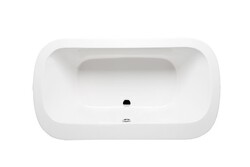 AMERICH AO6636B ANORA 66 INCH X 36 INCH ROUND RECTANGULAR BUILDER SERIES BATHTUB WITH A WIDEN DECK FOR FAUCET MOUNT CAPABILITIES