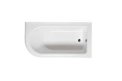 AMERICH BO6032BRA2 BOW 60 INCH CORNER ALCOVE RIGHT HAND BUILDER SERIES AND AIRBATH II COMBO TUB WITH AN INTEGRAL APRON AND MOLDED TILE FLANGE