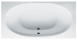AMERICH BE8442BA5 BEL AIR 84 INCH OVAL BUILDER SERIES AND AIRBATH V COMBO BATHTUB WITHIN A RECTANGULAR DECK