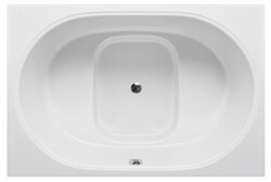 AMERICH BV6040B BEVERLY 60 INCH JAPANESE INSPIRED BUILDER SERIES BATHTUB WITH BUILD-IN MOLDED SEAT