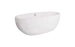 AMERICH CO6640T2 CONTURA II 66 INCH X 40 INCH FREESTANDING SOAKER BATHTUB WITH INTEGRAL WASTE AND OVERFLOW