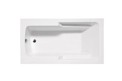 AMERICH MA6048T MADISON 60 INCH X 48 INCH RECTANGULAR END DRAIN SOAKER BATHTUB WITH INTEGRAL ARM RESTS