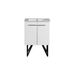 SWISS MADISON SM-BV212 ANNECY 24 INCH SINGLE BATHROOM VANITY WITH TWO DOORS AND WHITE BASIN
