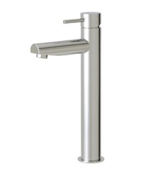 AQUABRASS ABFB61020 VOLARE STRAIGHT 13 1/8 INCH TALL SINGLE HOLE BATHROOM SINK FAUCET WITH POP-UP DRAIN