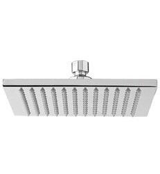AQUABRASS ABSC00808 8 5/8 INCH WALL OR CEILING MOUNT SINGLE-FUNCTION SQUARE RAIN SHOWERHEAD