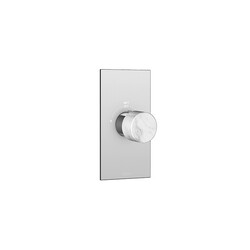 AQUABRASS ABSTSRM00BC MARMO PLATE AND HANDLE TRIM SET FOR T12000 TURBO THERMOSTATIC VALVE WITH WHITE CARRARA MARBLE
