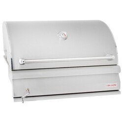 BLAZE BLZ-4-CHAR 32 1/2 INCH BUILT-IN STAINLESS STEEL CHARCOAL GRILL WITH ADJUSTABLE CHARCOAL TRAY