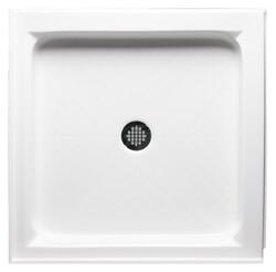 AMERICH A3636DT STANDARD SERIES 36 INCH X 36 INCH DOUBLE THRESHOLD SHOWER BASE