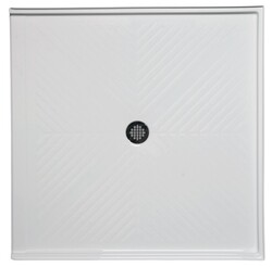 AMERICH A3838DT STANDARD SERIES 38 INCH X 38 INCH DOUBLE THRESHOLD SHOWER BASE