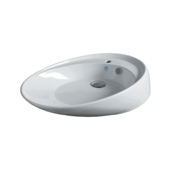WHITEHAUS B-BO12 29.75 INCH BRITANNIA OVAL UNDERMOUNT SINK WITH SINGLE FAUCET HOLE DRILL