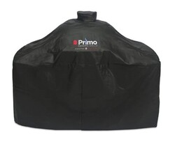 PRIMO CERAMIC GRILLS PG00414 GRILL COVER FOR FOR OVAL XL 400 IN CART WITH SS SIDE TABLES OR CYPRESS COMPACT TABLE, OVAL LG 300 IN CART WITH SS SIDE TABLES, OVAL JR 200 IN CYPRESS TABLE