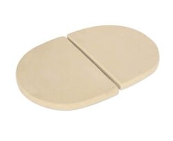 PRIMO CERAMIC GRILLS PG00326 HEAT DEFLECTOR PLATES FOR OVAL LARGE 300