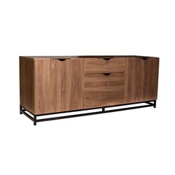 A TOUCH OF DESIGN CS105MDF6351 ABU 60 INCH MODERN CONSOLE TABLE WITH METAL BASE