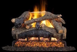 REAL FYRE COLO VENTED CHARRED SERIES COLONIAL OAK GAS LOGS