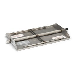 REAL FYRE G45-2-GL-SS VENTED STAINLESS STEEL SEE-THRU TRIPLE T GLASS BURNER WITH MANUAL OR ELECTRONIC CONTROL