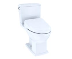 TOTO MW4943044CEMFGA#01 WASHLET+ CONNELLY TWO-PIECE ELONGATED DUAL-FLUSH 1.28 AND 0.9 GPF TOILET AND CLASSIC WASHLET S500E BIDET SEAT WITH AUTO FLUSH IN COTTON WHITE
